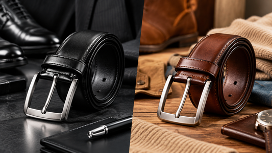 Black leather belt or Brown leather belt