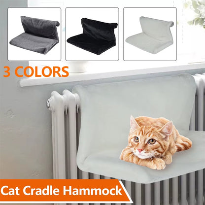 Katzen-Heizungsliege/-Hängematte mit Metallrahmen, warmes Katzenbett