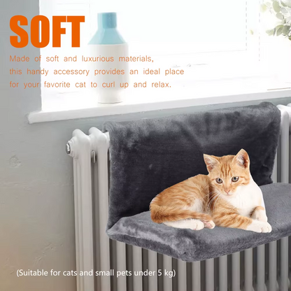 Katzen-Heizungsliege/-Hängematte mit Metallrahmen, warmes Katzenbett
