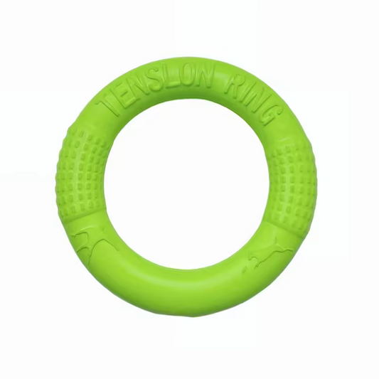 Schwimmender, wasserdichter EVA-Hundespielzeug-Frisbee-Wurfring, kaubeständiges Trainingsspielzeug