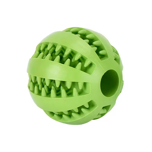 Interaktiver Hundesnackball aus Gummi, Kauspielzeug, Zahnreinigung, Futterspenderball